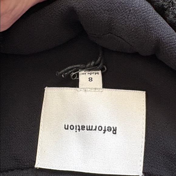 NWT Reformation BLACK MINA BUTTON DOWN CAMI Size 2 - Picture 5 of 7